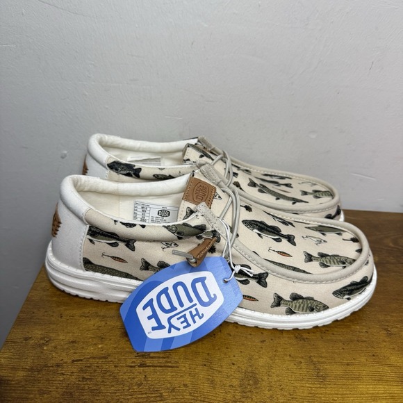 Hey Dude Other - Hey Dude Wally Fish Lure Slip On Shoes Men's Size US 10 White